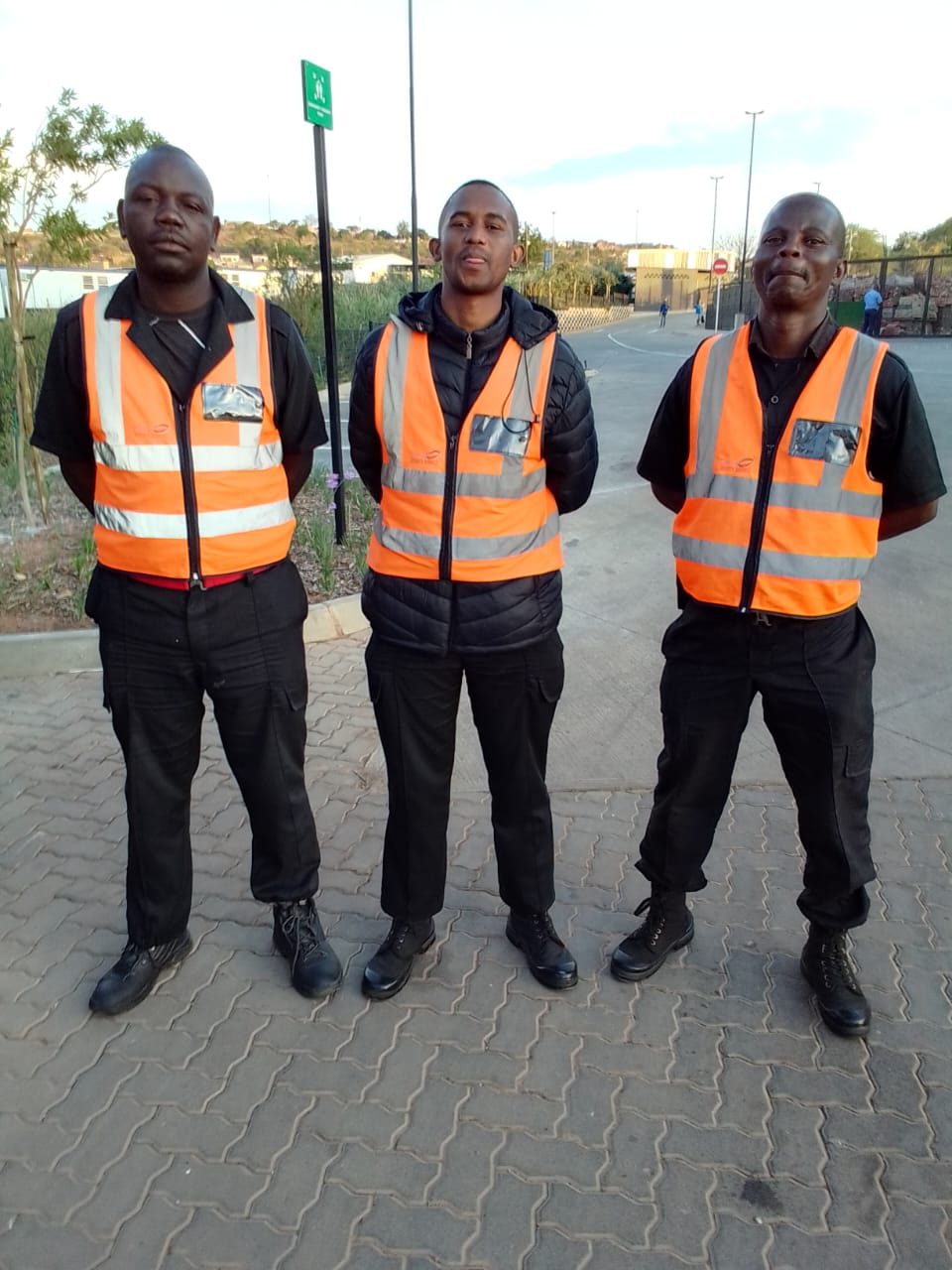 Tsiku trained security officers on site